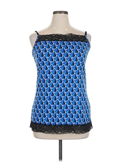 Pre-owned Fashion Bug Sleeveless Blouse In Blue