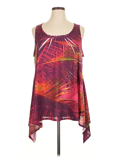 Pre-owned Fashion Bug Sleeveless Blouse In Purple