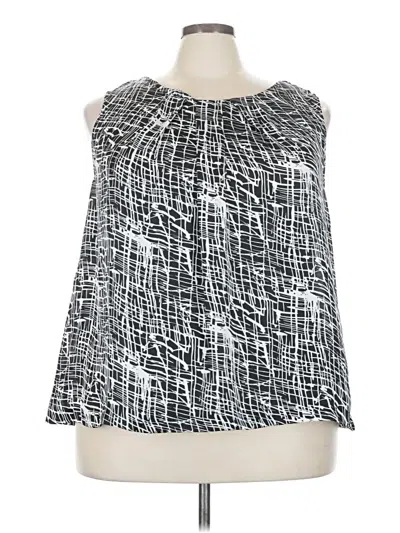 Pre-owned Fashion Bug Sleeveless Blouse In Silver
