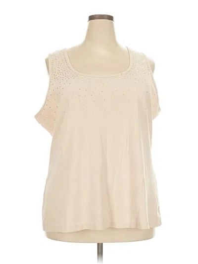 Pre-owned Fashion Bug Sleeveless T-shirt In White