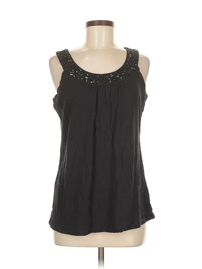 Pre-owned Fashion Bug Tank Top Black Halter Neckline Tops