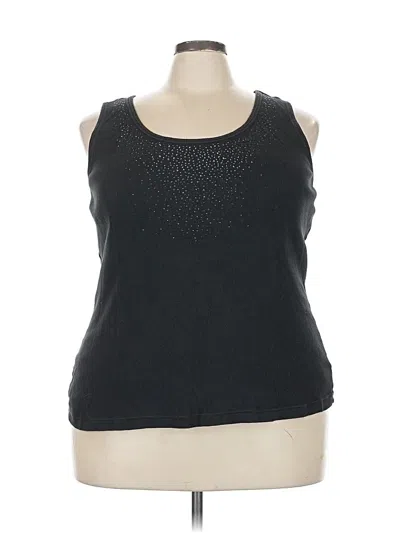Pre-owned Fashion Bug Tank Top Black Halter Neckline Tops
