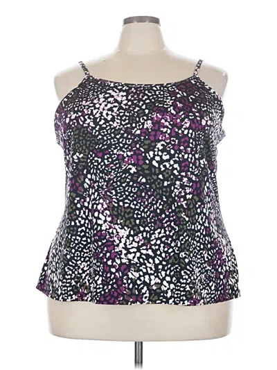Pre-owned Fashion Bug Tank Top Purple Strapless Neckline Tops