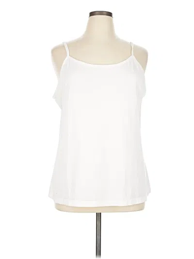 Pre-owned Fashion Bug Tank Top White Halter Neckline Tops