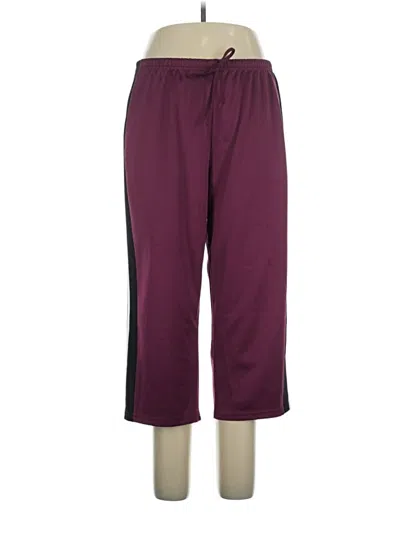 Pre-owned Fashion Bug Track Pants In Burgundy