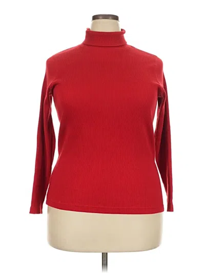 Pre-owned Fashion Bug Turtleneck Sweater In Red