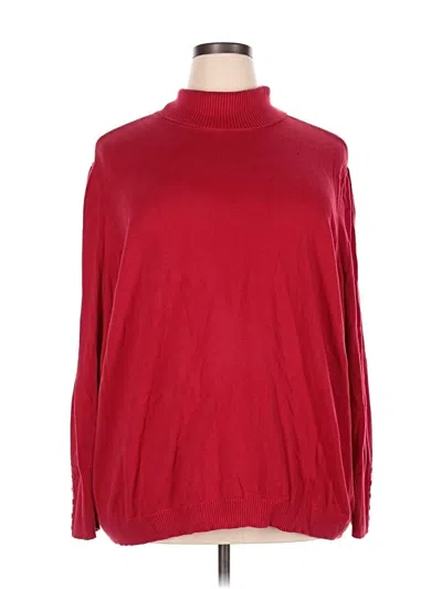 Pre-owned Fashion Bug Turtleneck Sweater In Red