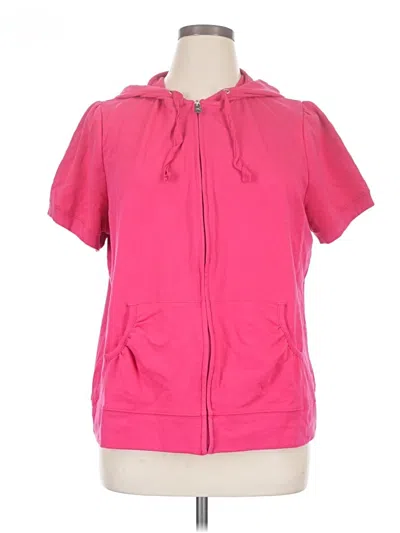 Pre-owned Fashion Bug Zip Up Hoodie In Pink