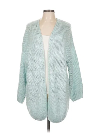 Pre-owned Fashion Cardigan Sweater In Blue