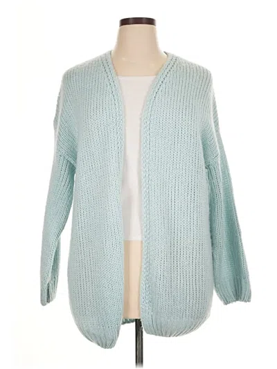 Pre-owned Fashion Cardigan Sweater In Blue