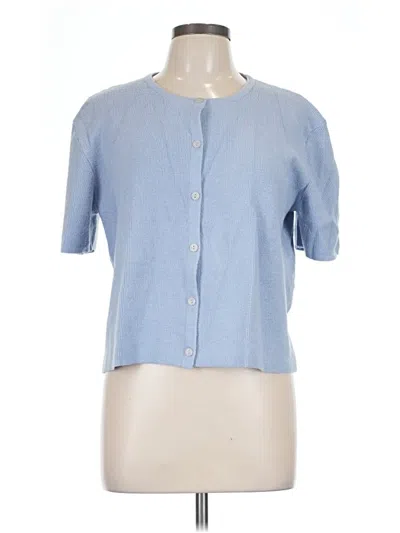 Pre-owned Fashion Cardigan Sweater In Blue