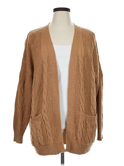 Fashion Cardigan Sweater In Brown