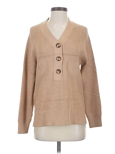 Fashion Cardigan Sweater In Brown
