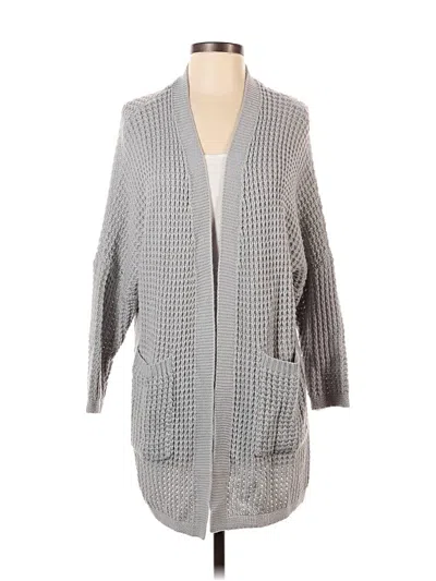 Pre-owned Fashion Cardigan Sweater In Gray