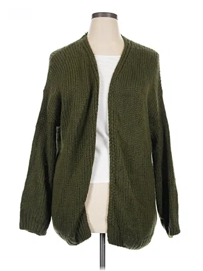 Pre-owned Fashion Cardigan Sweater In Green