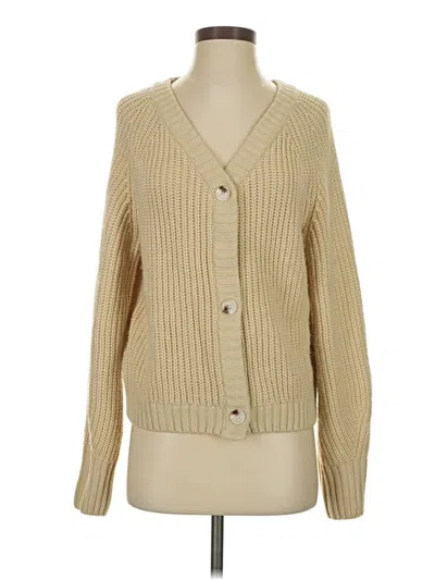 Pre-owned Fashion Cardigan Sweater In Tan