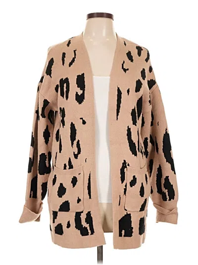 Pre-owned Fashion Cardigan Sweater In Tan