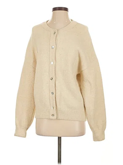 Pre-owned Fashion Cardigan Sweater In Tan