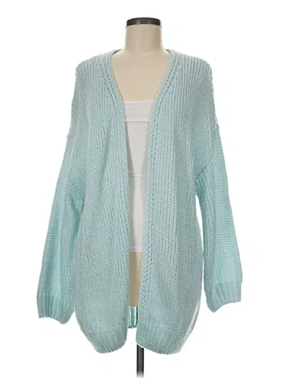 Fashion Cardigan Sweater In Teal