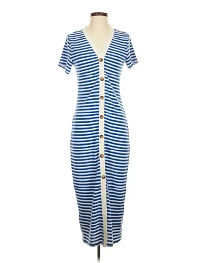 Pre-owned Fashion Casual Dress In Blue