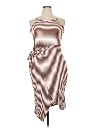 Pre-owned Fashion Casual Dress In Brown