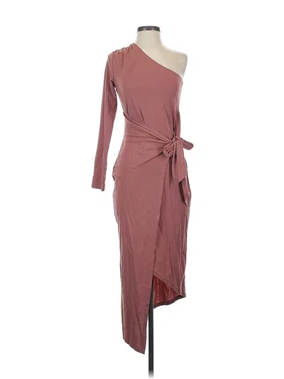 Pre-owned Fashion Casual Dress In Burgundy