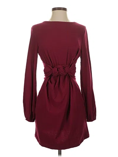 Pre-owned Fashion Casual Dress In Burgundy