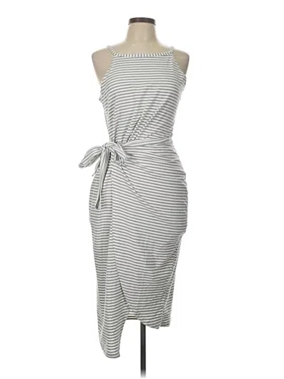 Pre-owned Fashion Casual Dress In Gray