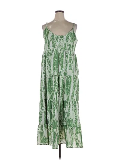 Pre-owned Fashion Casual Dress In Green