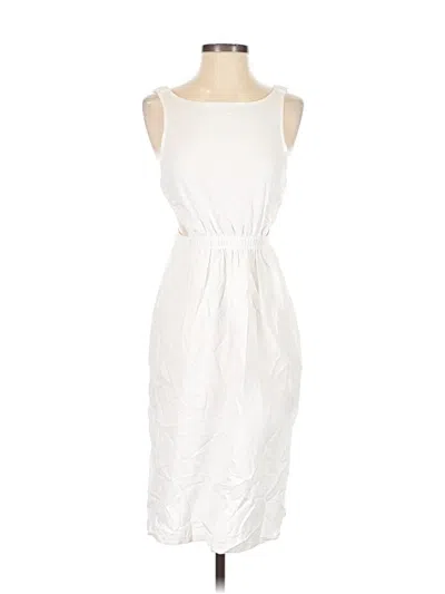 Pre-owned Fashion Casual Dress In White