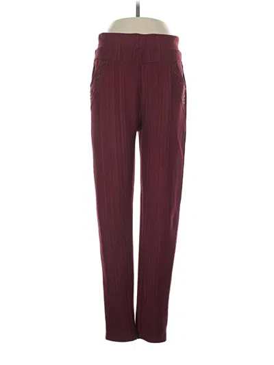 Pre-owned Fashion Casual Pants In Burgundy