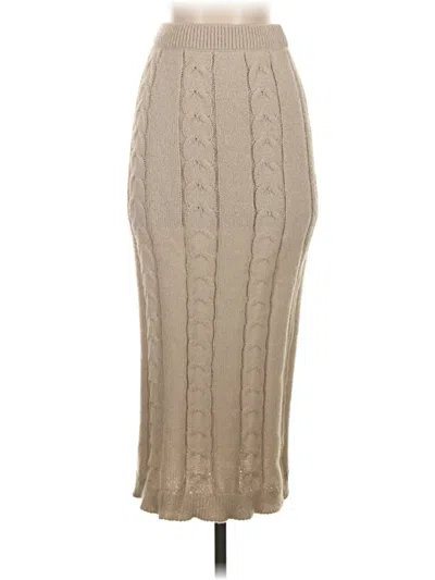 Pre-owned Fashion Casual Skirt In Tan