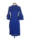 Fashion Cocktail Dress In Blue