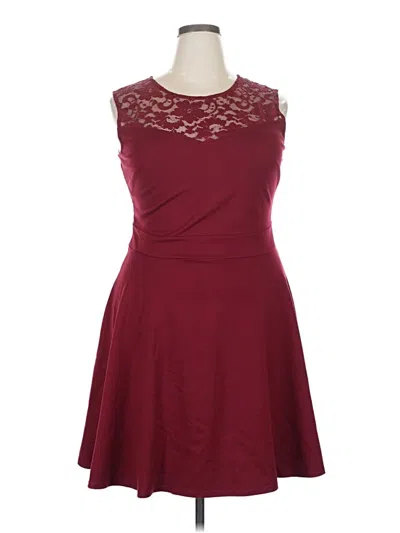 Pre-owned Fashion Cocktail Dress In Burgundy