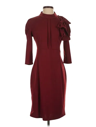 Pre-owned Fashion Cocktail Dress In Burgundy