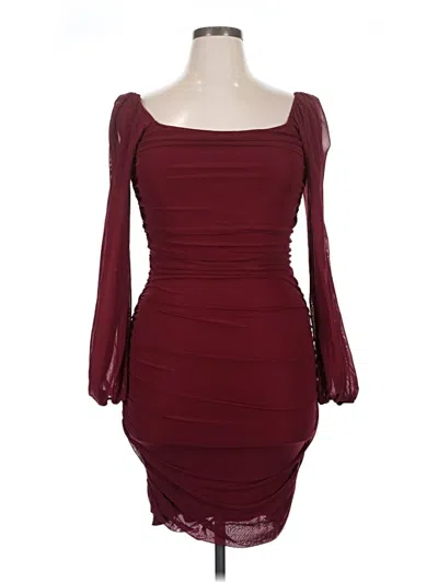 Pre-owned Fashion Cocktail Dress In Burgundy