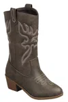Fashion Emporio Women's Western Flare Boots In Brown In Brown
