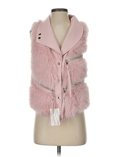 Fashion Faux Fur Vest In Pink
