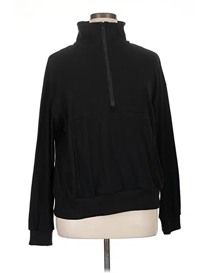 Pre-owned Fashion Fleece Jacket In Black