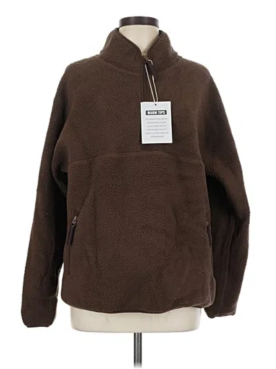 Fashion Fleece Jacket In Brown