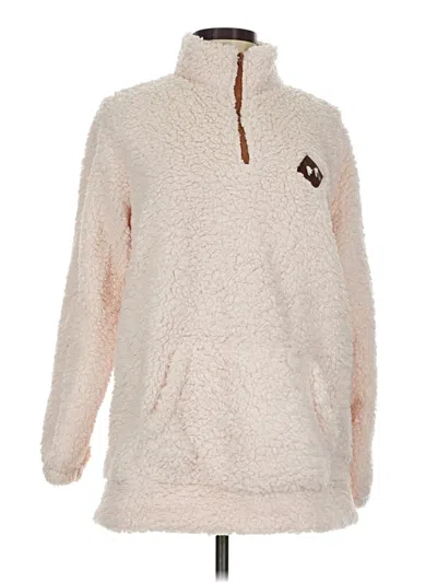 Pre-owned Fashion Fleece Jacket In White