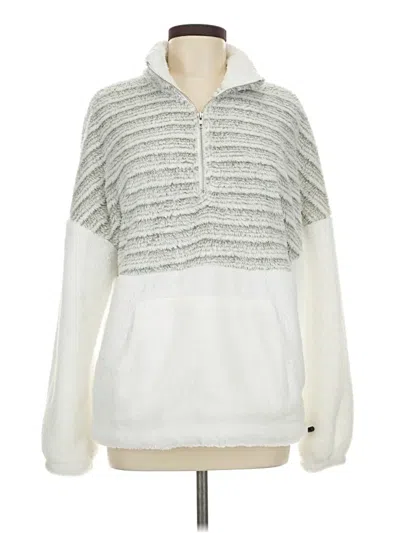 Pre-owned Fashion Fleece Jacket In White