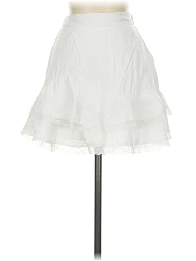 Pre-owned Fashion Formal Skirt In White