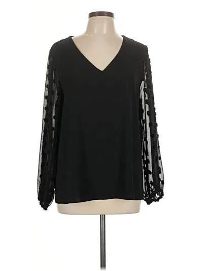 Pre-owned Fashion Long Sleeve Blouse In Black