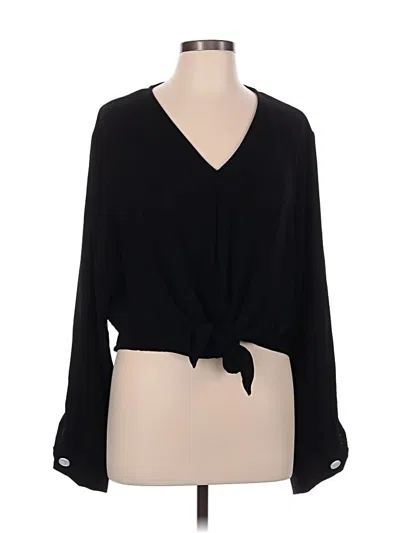 Pre-owned Fashion Long Sleeve Blouse In Black
