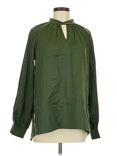 Fashion Long Sleeve Blouse In Green