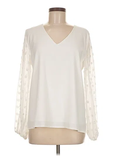 Pre-owned Fashion Long Sleeve Blouse In Ivory