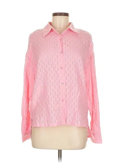 Pre-owned Fashion Long Sleeve Blouse In Pink
