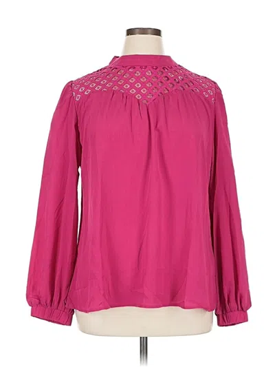 Pre-owned Fashion Long Sleeve Blouse In Pink