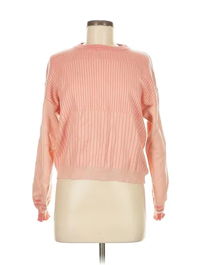 Pre-owned Fashion Long Sleeve Top Pink Turtleneck Tops